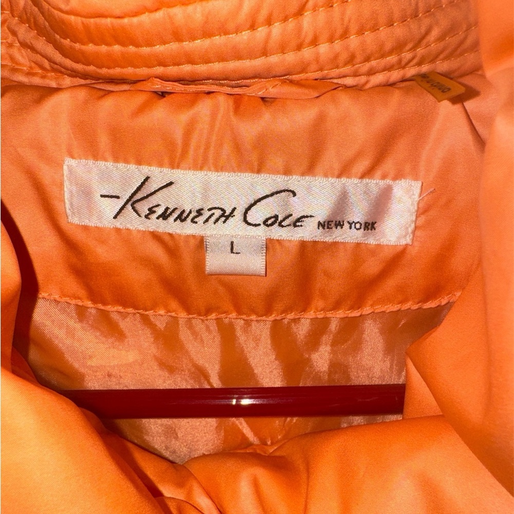 Kenneth Cole warm goose down fashion puffer jacket size L - Picture 3 of 3